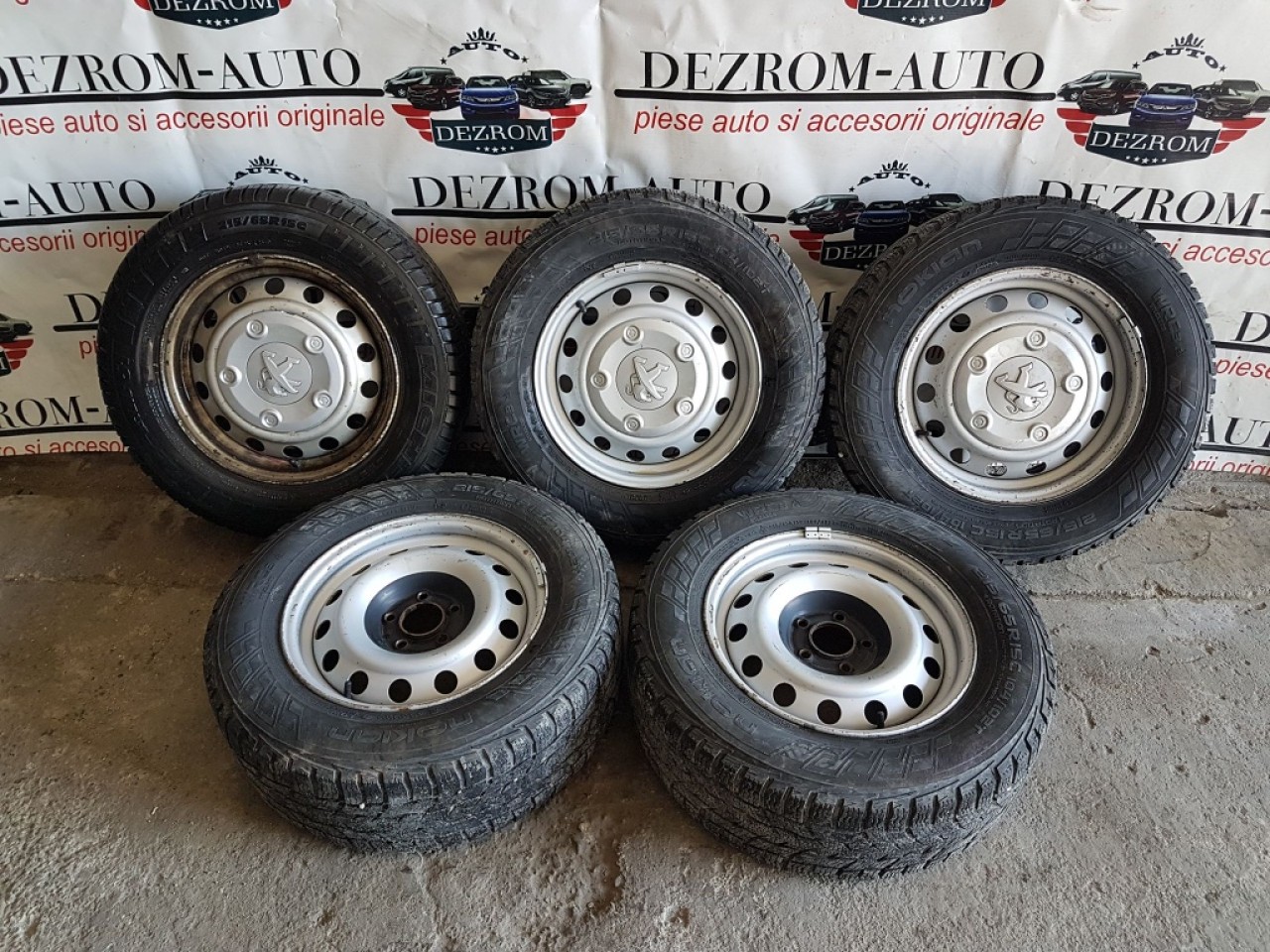 Jante cu anvelope iarna 215/65/R15C fiat scudo 3