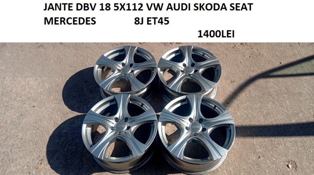 JANTE DBV 18 5X112 VW AUDI SKODA SEAT MERCEDES