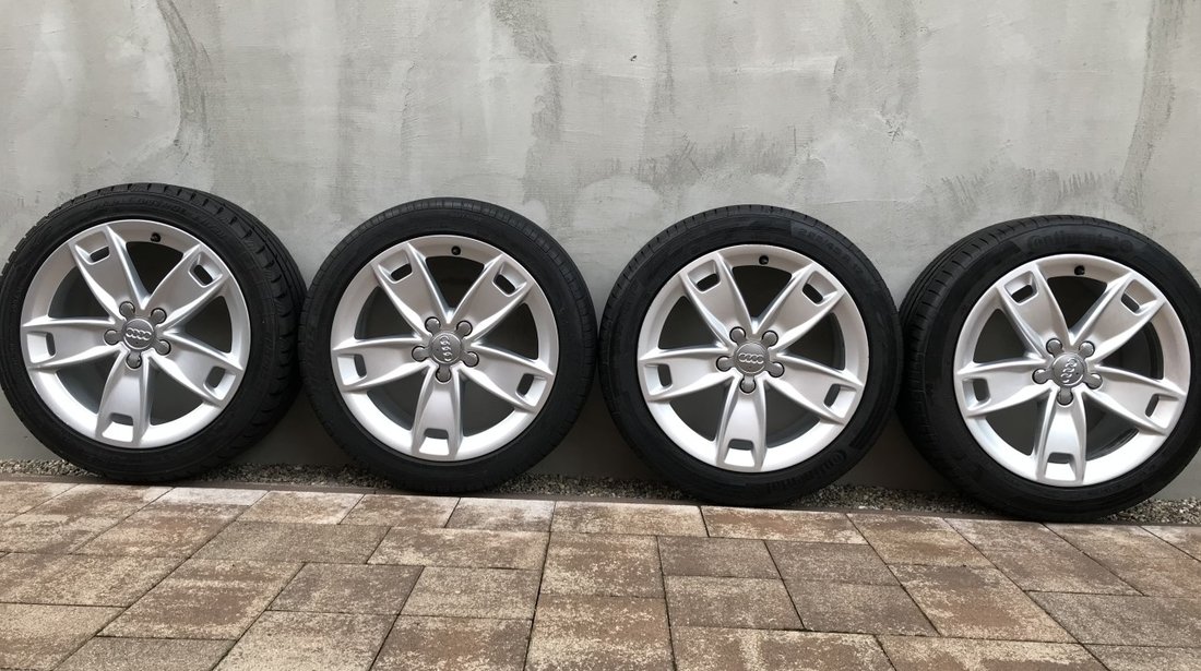 Jante De Aliaj 17'' 5 x 112 / Cauciucuri De Vara 225-45-17'' Ptr. Audi