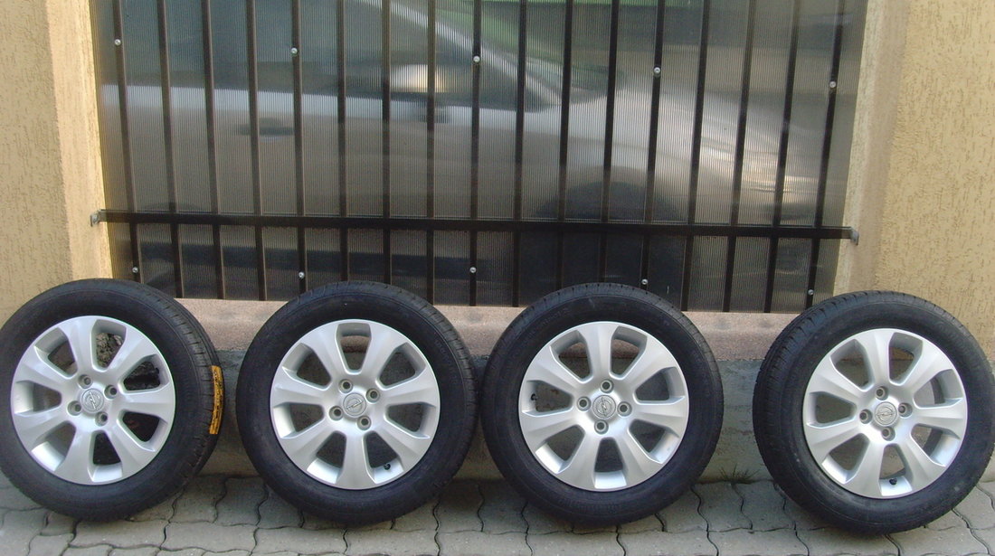 Jante de aliaj 4x100 pe 15 originale noul Opel Agila,(Toyota Aygo,Yaris,Hyundai Accent, i10, i20,)