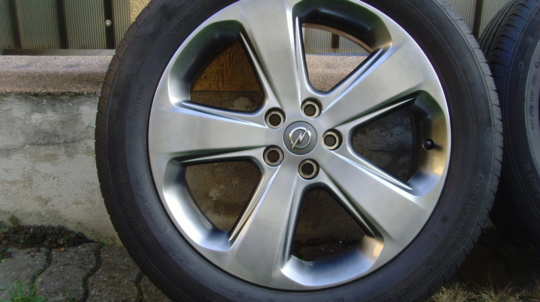 Jante de aliaj 5x105 pe 18 originale Opel Mokka;(compatibile Chevrolet Trax)/cauc.vara 215/55 R18