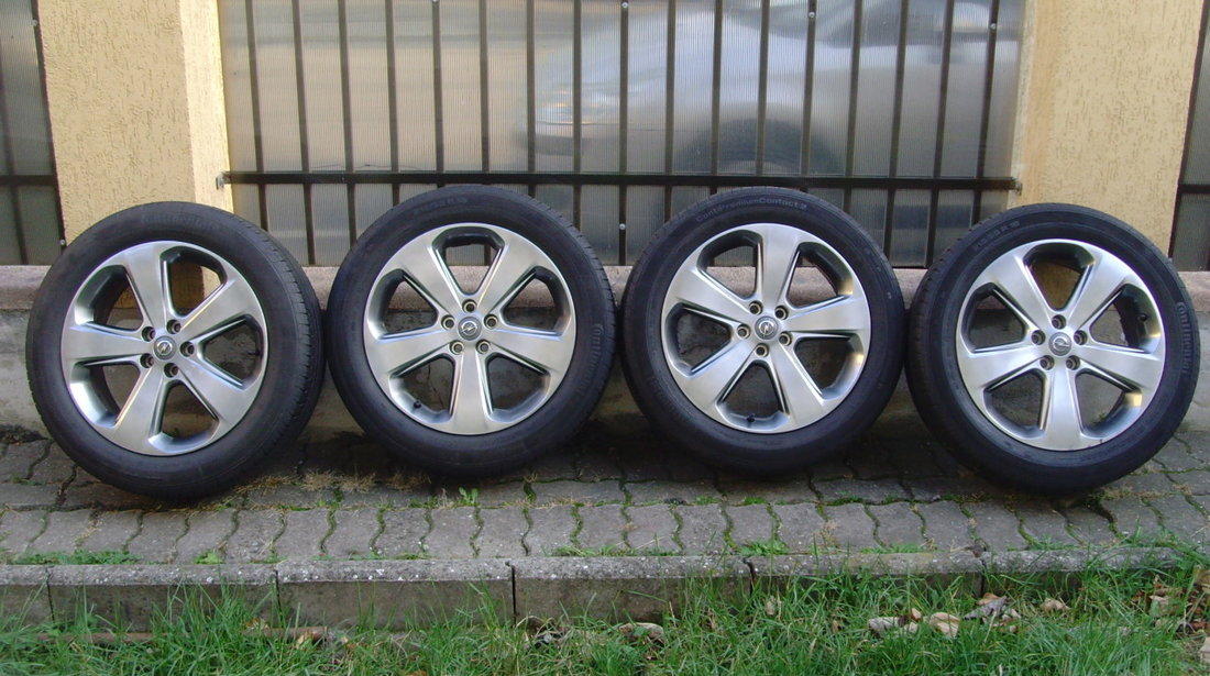 Jante de aliaj 5x105 pe 18 originale Opel Mokka;(compatibile Chevrolet Trax)/cauc.vara 215/55 R18