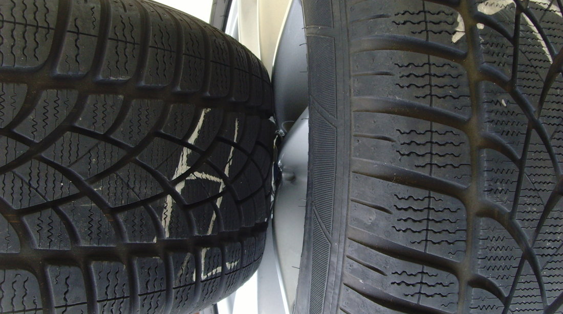 Jante de aliaj 5x120 pe 17 originale BMW X3 F25; X4 F26/ cu anvelope de iarna 225/60 R17 Dunlop 3D