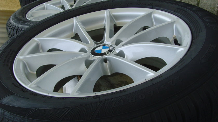 Jante de aliaj 5x120 pe 17 originale BMW X3 F25; X4 F26/ cu anvelope de iarna 225/60 R17 Dunlop 3D