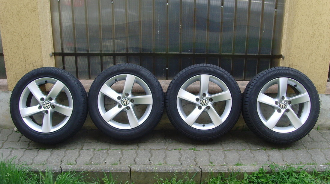 Jante de aliaj Barcelona ca noi 5x112 pe 16 originale VW Passat ( 3C B7 ), EOS, Scirocco,Beetle,etc