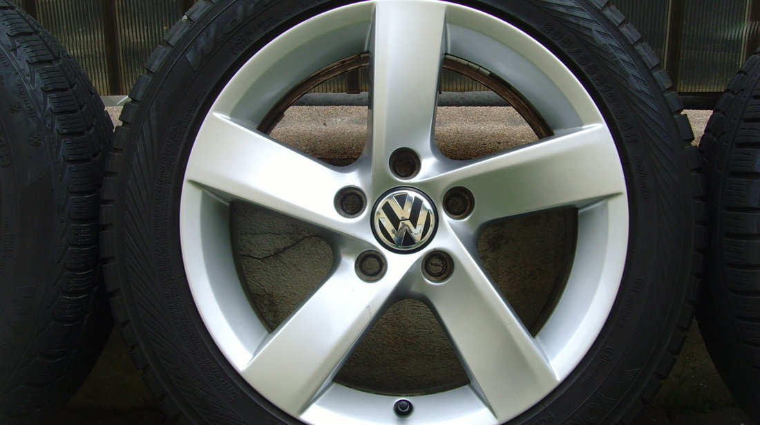 Jante de aliaj Barcelona ca noi 5x112 pe 16 originale VW Passat ( 3C B7 ), EOS, Scirocco,Beetle,etc