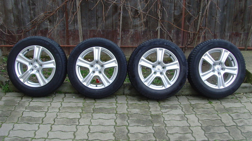 Jante de aliaj Brock 5x112 pe 16 ptr. Audi A4 B8,(A5,A6) / anvelope iarna 205/60R16 din2015