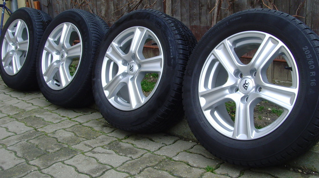 Jante de aliaj Brock 5x112 pe 16 ptr. Audi A4 B8,(A5,A6) / anvelope iarna 205/60R16 din2015