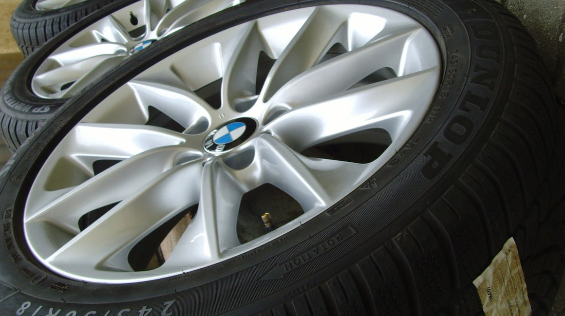 Jante de aliaj ca Noi 5x120 pe 18 orig. BMW X3 F25, X4 F26 / anvelope 245/50 R18 100H Dunlop * RFT