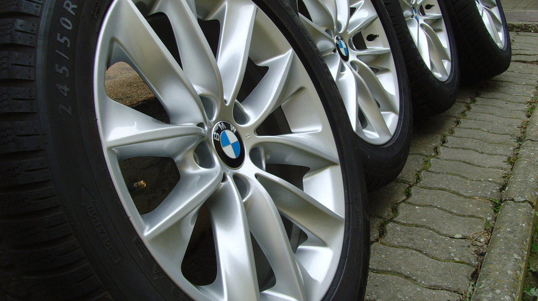 Jante de aliaj ca Noi 5x120 pe 18 orig. BMW X3 F25, X4 F26 / anvelope 245/50 R18 100H Dunlop * RFT