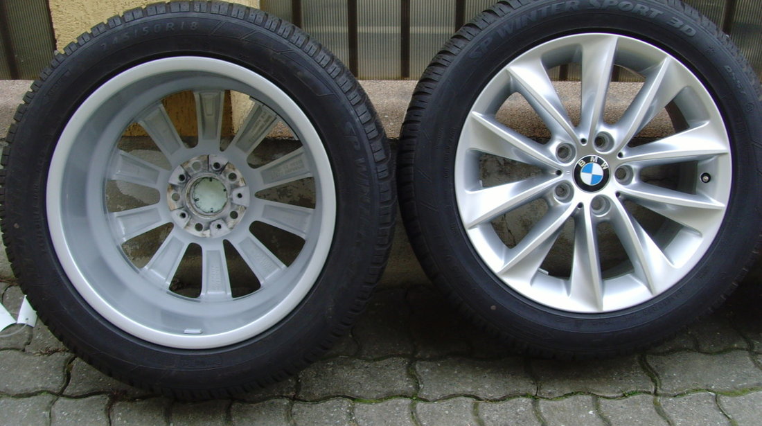 Jante de aliaj ca Noi 5x120 pe 18 orig. BMW X3 F25, X4 F26 / anvelope 245/50 R18 100H Dunlop * RFT