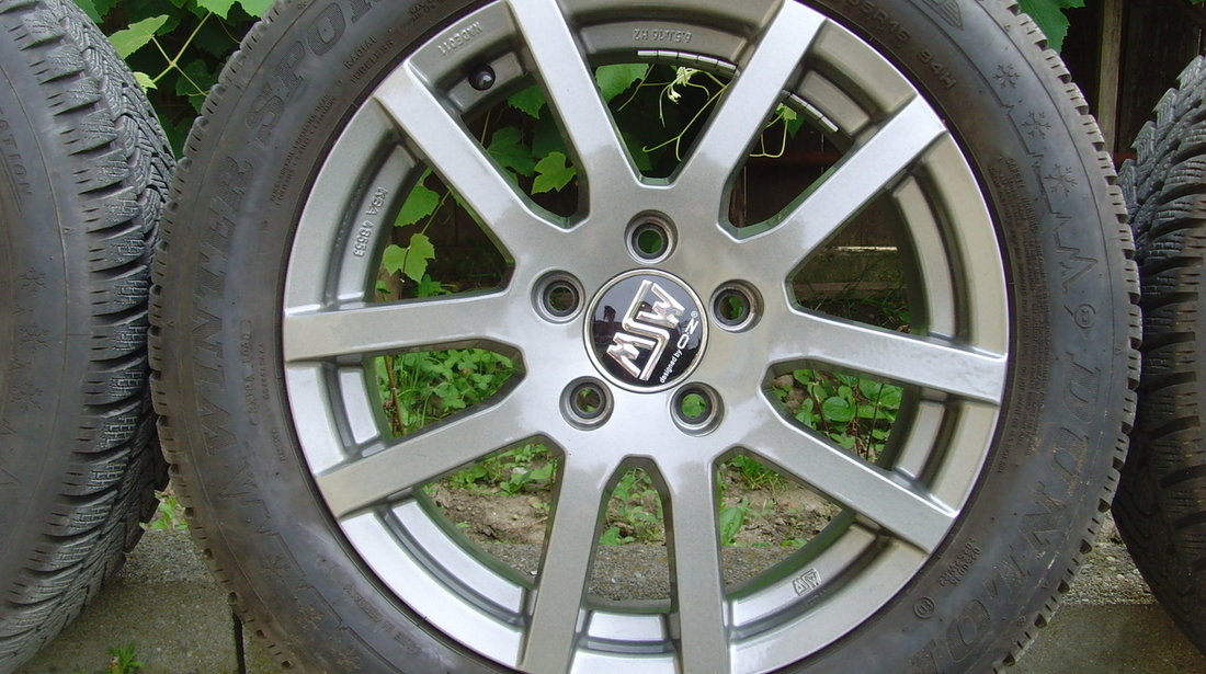 Jante de aliaj ca si Noi MSW by OZ 5x112 pe 16 Audi,VW,Skoda,Seat,cauc.iarna 205/55R16 Dunlop 5