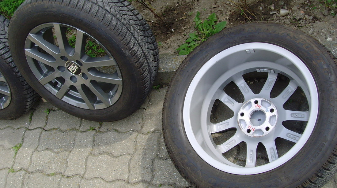 Jante de aliaj ca si Noi MSW by OZ 5x112 pe 16 Audi,VW,Skoda,Seat,cauc.iarna 205/55R16 Dunlop 5