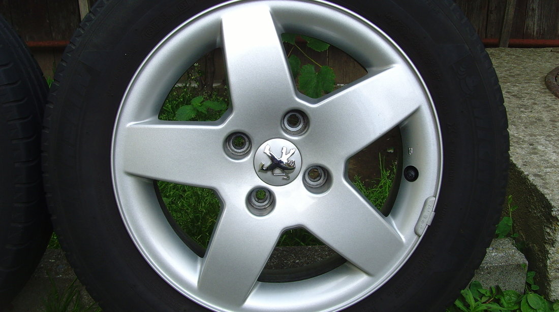 Jante de aliaj Monaco 4x108 pe 15 originale Peugeot 207(208,307,308,Partner),CITROEN C3,etc+anv.vara