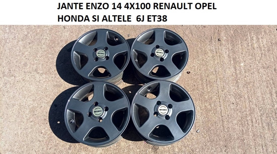 JANTE ENZO 14 4X100 RENAULT OPEL SI ALTELE