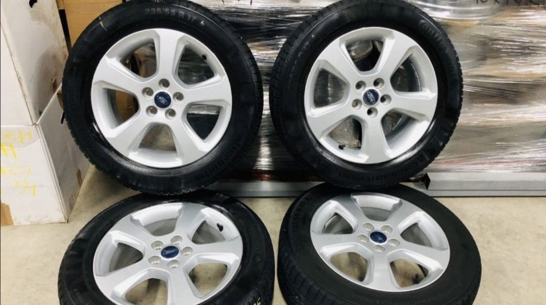 Jante Ford Kuga 17”, originale, cu anvelope iarna Continental