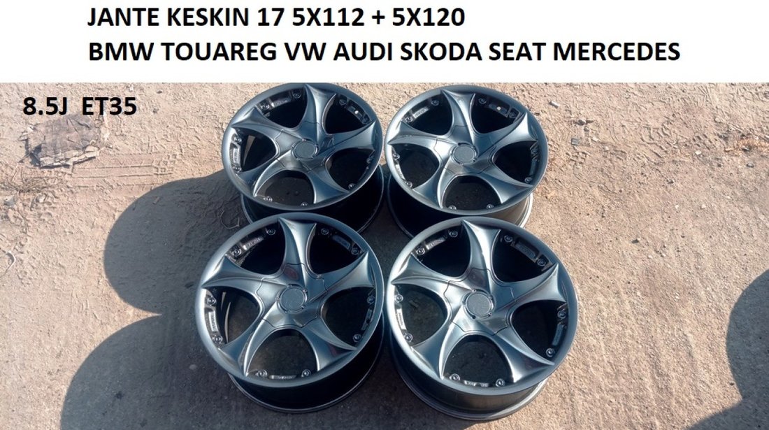 JANTE KESKIN 17 5X120 SI 5X112 BMW TOUAREG VW AUDI SKODA SEAT MERCEDES