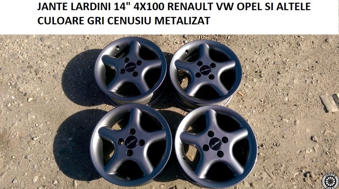 JANTE LARDINI 14 4X100 RENAULT VW OPEL SI ALTELE