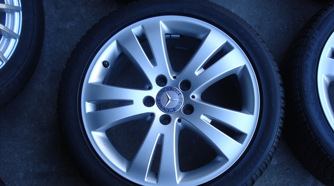 Jante Mercedes Originale R17 , Anvelope Iarna Dunlop 225 45 17