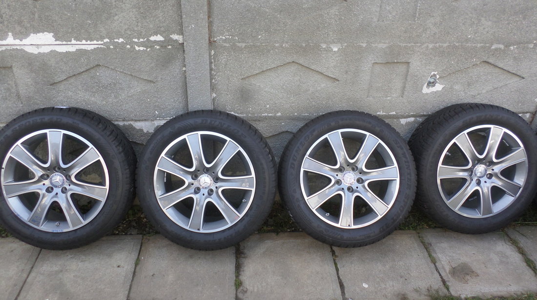 Jante mercedes S-class 18 zoll cu anvelope iarna 245 50 18 dunlop si SENZORI