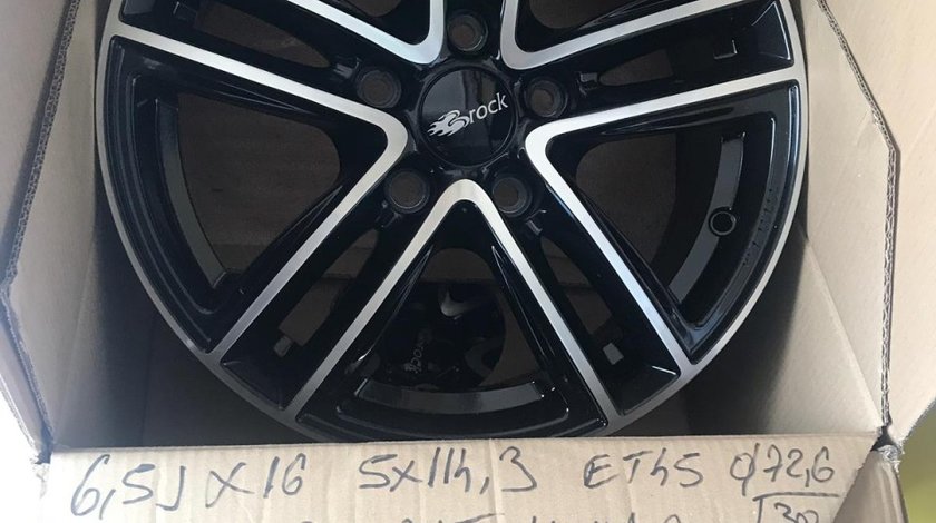Jante NOI 16 renault megane 3 pe 16 Bicolor 5x114,3