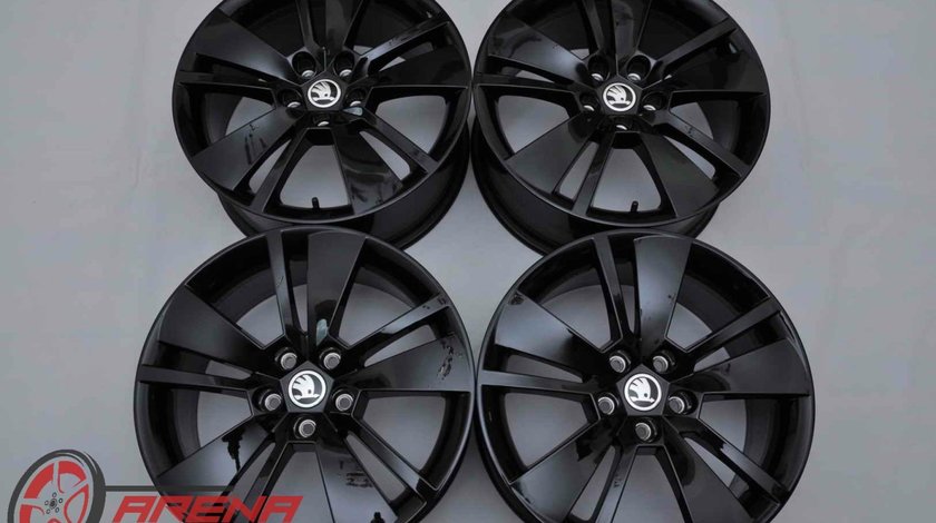 Jante Noi 18 inch Originale Skoda Superb 3V Zenith Schwarz Negru R18