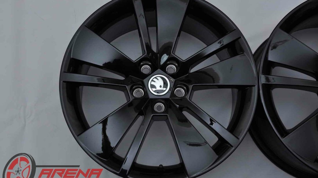 Jante Noi 18 inch Originale Skoda Superb 3V Zenith Schwarz Negru R18