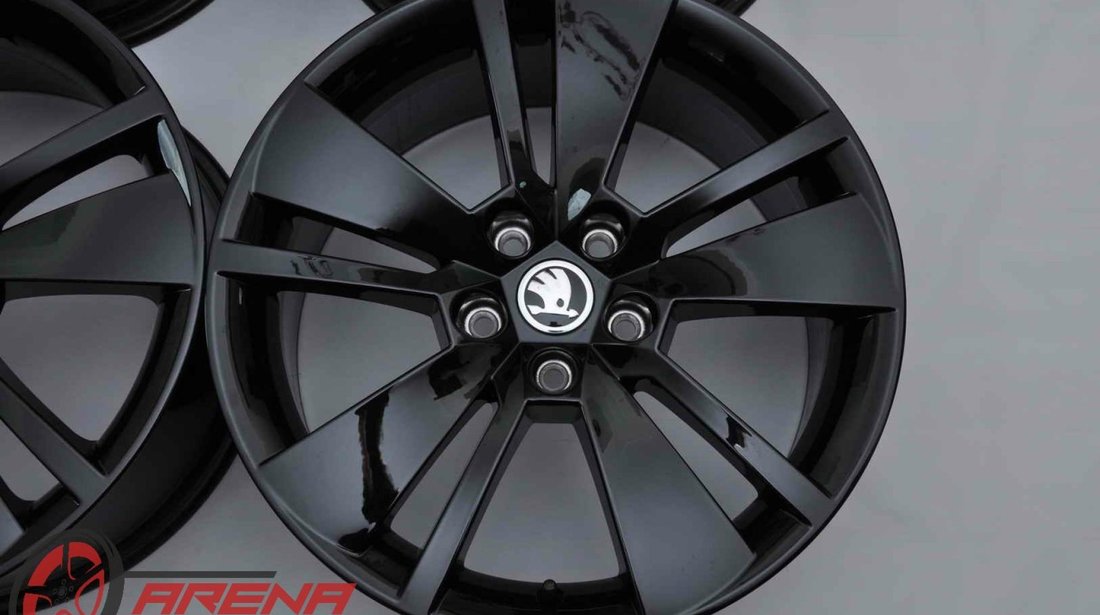 Jante Noi 18 inch Originale Skoda Superb 3V Zenith Schwarz Negru R18