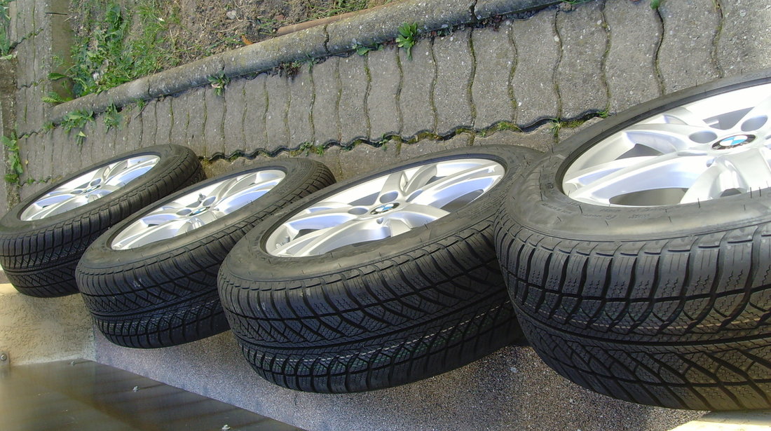 Jante Noi 5x112 pe 16 orig.BMW serie 2 AT F45;GT F46,MINI+anv.Noi 205/60 R16 GoodYear RSC+senzori No