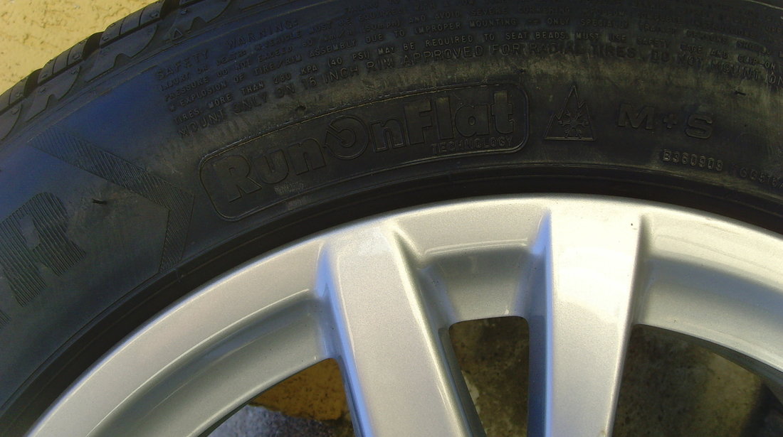 Jante Noi 5x112 pe 16 orig.BMW serie 2 AT F45;GT F46,MINI+anv.Noi 205/60 R16 GoodYear RSC+senzori No