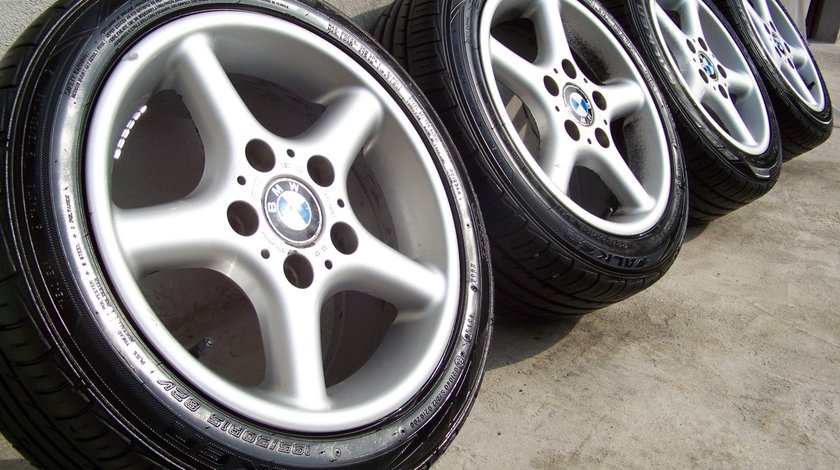 Jante originale 15 bmw e30 e36 cu anvelope vara 7mm