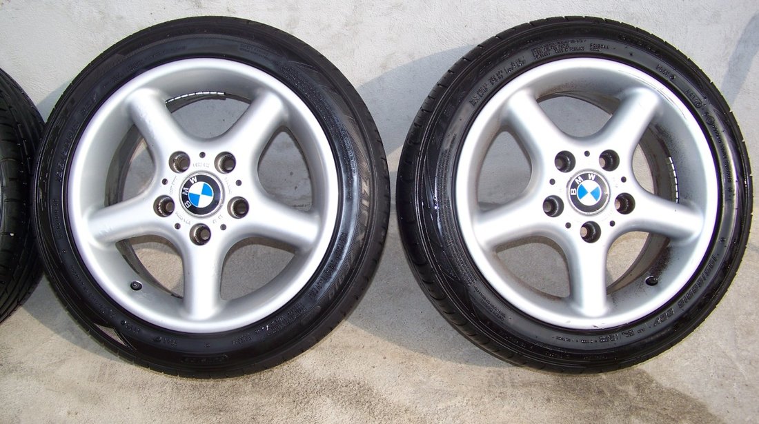 Jante originale 15 bmw e30 e36 cu anvelope vara 7mm