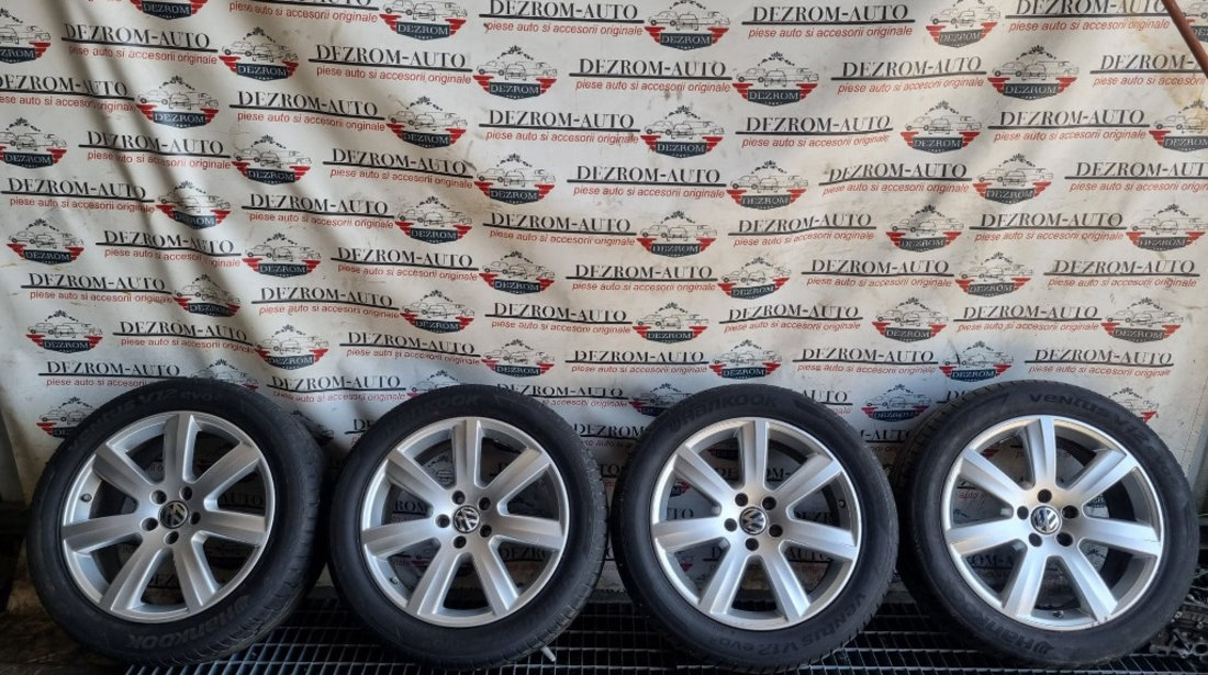 Jante originale aliaj R18 cu anvelope vara (Hankook 235/50/ZR18) Audi A6 C6 cod piesa : 3D0601025AM