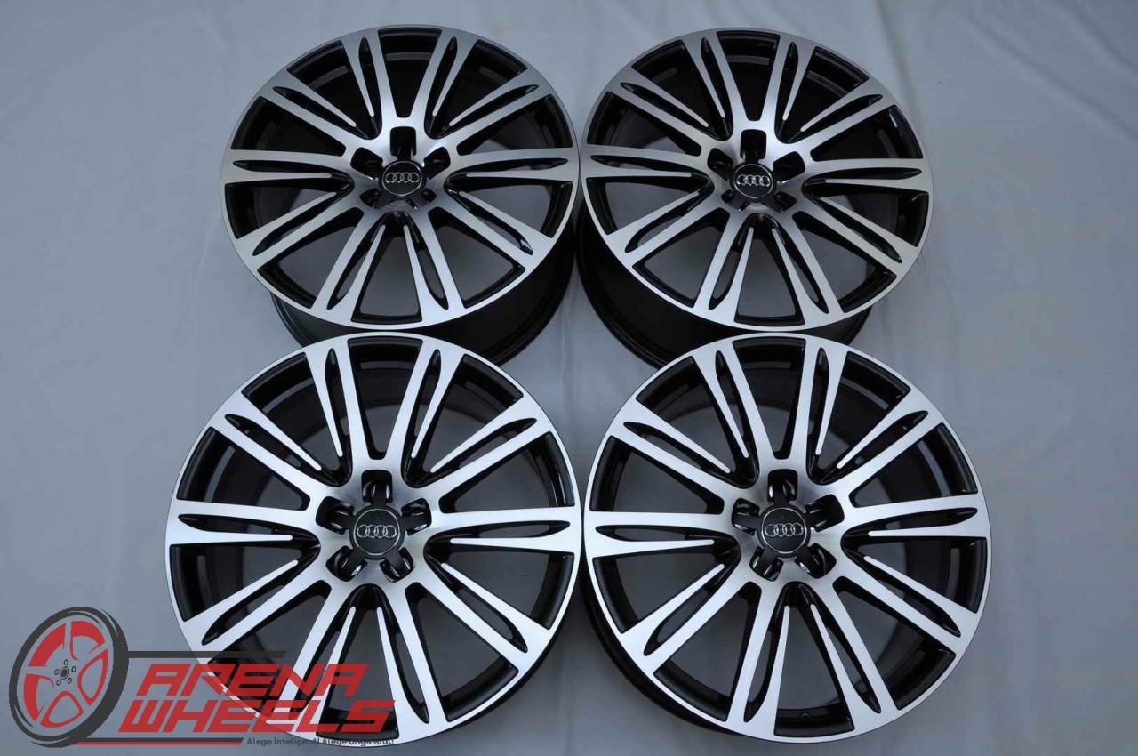 Jante Originale Audi 20 inch A7 S7 A8 S8 Negru Diamond Cut R20