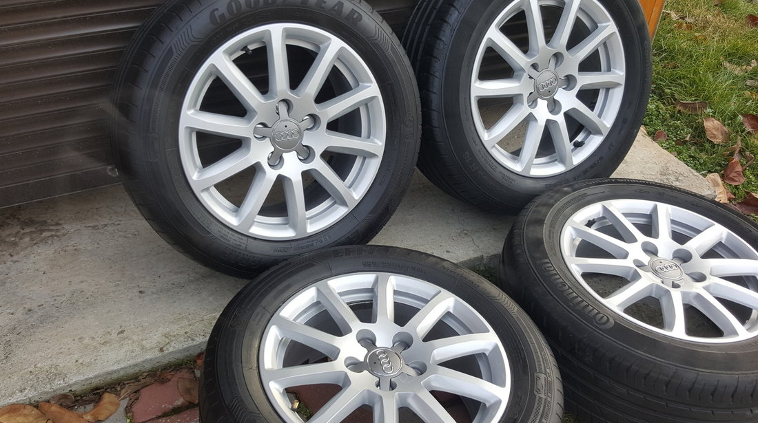 Jante Originale Audi R16  cu anvelope de vara 225/55/16 Goodyear