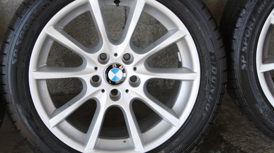 Jante originale BMW seria 5 in doua latimi cu anvelope DUNLOP pe 18