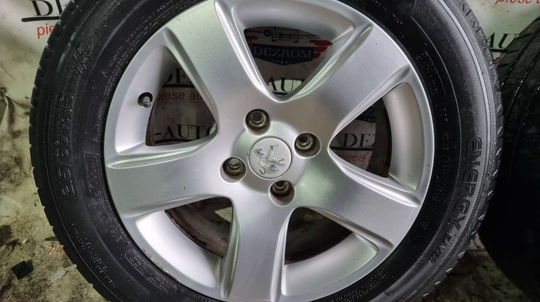 Jante originale cu anvelope vara R16 4x108 Peugeot 206 cod : 9684880380