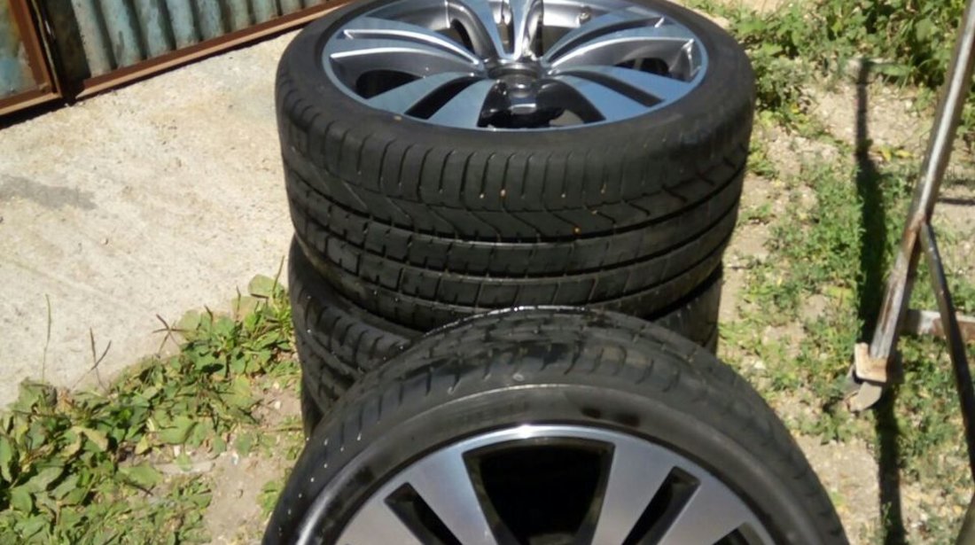 jante originale mercedes + anvelope vara pirelli 19 inches rulate 7500 km