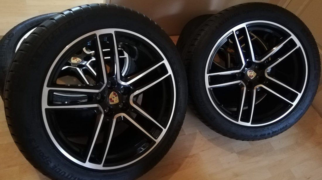 Jante originale Noi R20 Porsche Macan/anvelope vara Noi Michelin 265/45R20 cu 295/40R20/senzori Noi