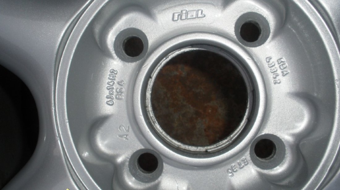 Jante originale rial 14" dis 4x100 logan,clio,opel,vw,sandero etc pret 700ron