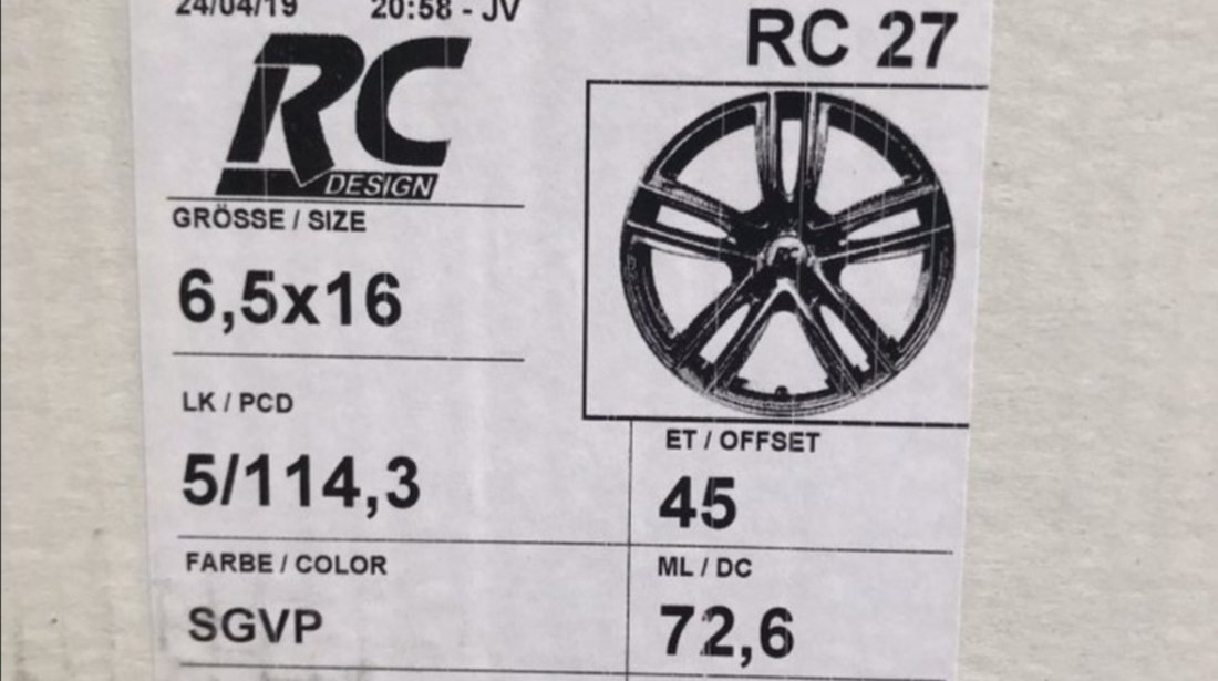 Jante Renault Megane,Laguna,Latitude,Kadjar,Scenic ,Talisman, noi, 16”