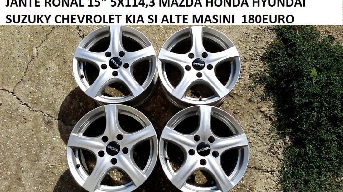 JANTE RONAL 15 5X114,3 PT MASINI ASIATICE