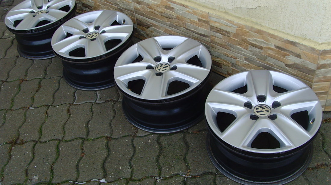 Jante structurale+capace structurale 5x112 pe 16 originale VW Golf 6(Golf 5;Golf 7,Jetta,Turan,etc