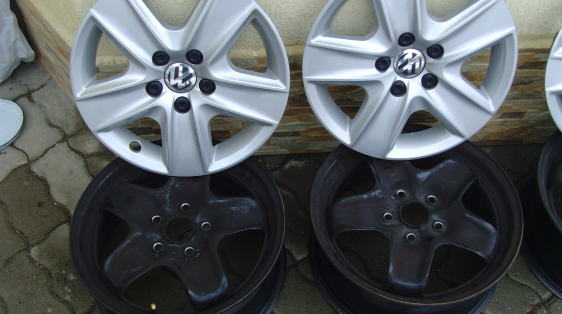 Jante structurale+capace structurale 5x112 pe 16 originale VW Golf 6(Golf 5;Golf 7,Jetta,Turan,etc