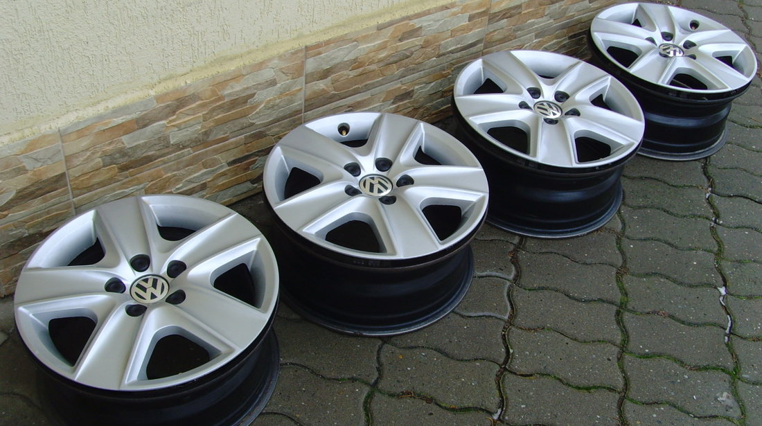 Jante structurale+capace structurale 5x112 pe 16 originale VW Golf 6(Golf 5;Golf 7,Jetta,Turan,etc