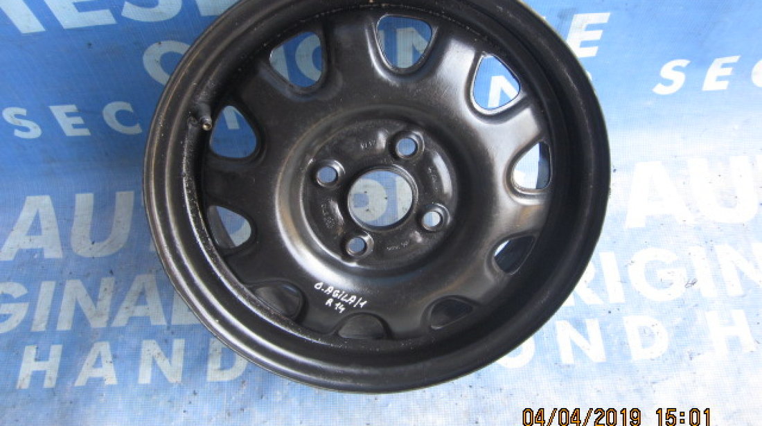 Jante tabla 14’’ 4x100 Opel Agila (ET45)