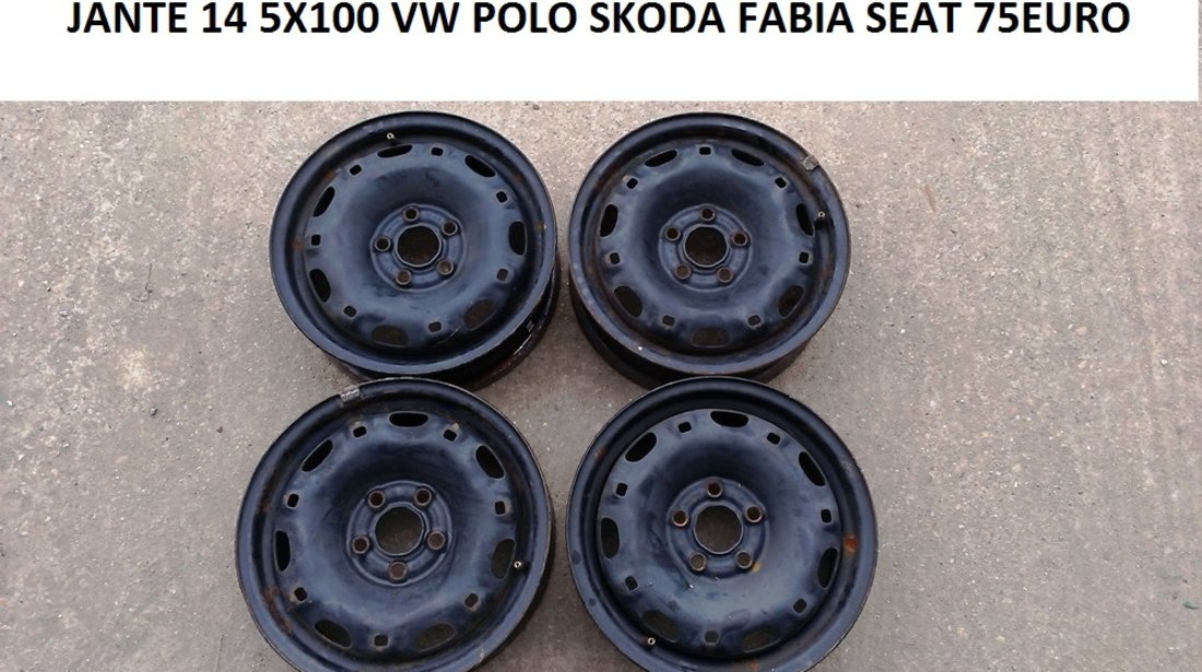 JANTE TABLA 14 5X100 VW POLO SKODA FABIA SEAT