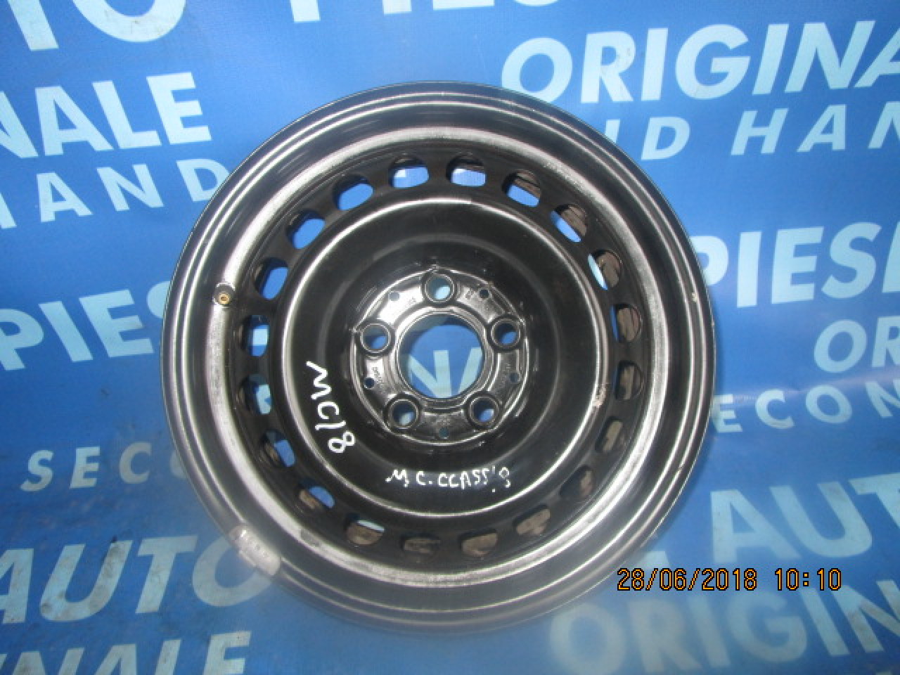 Jante tabla 15” 5x112 Mercedes C220 W202; ET37
