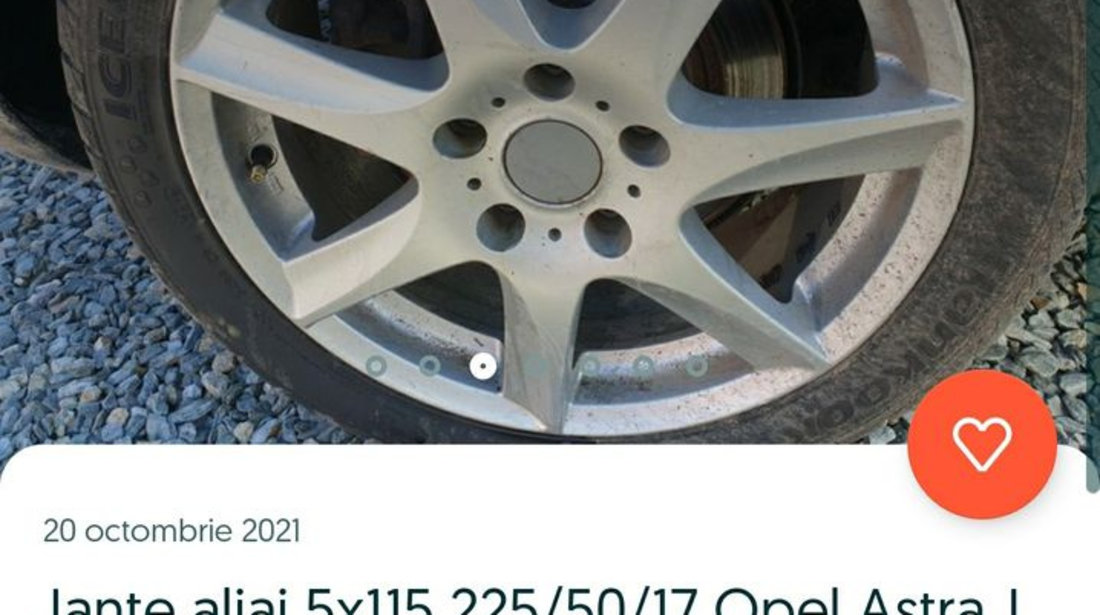 Jante tabla aliaj roti iarna 5x115 Opel Astra J K Captiva Mokka Zafira