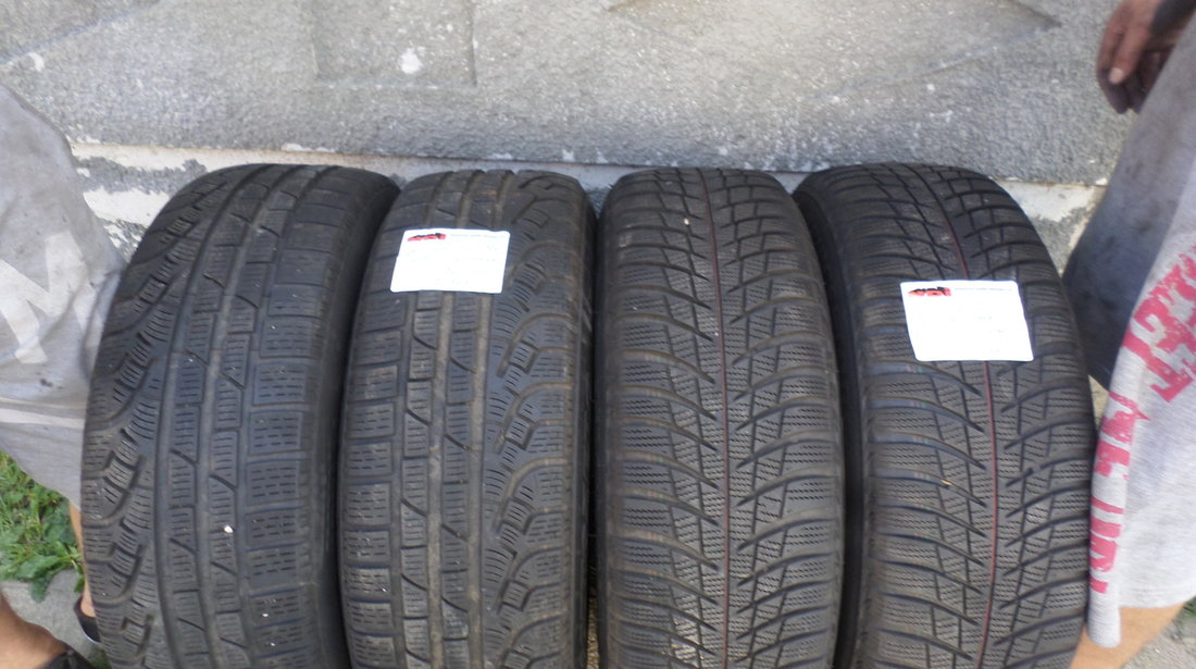 Jante tabla audi A4 B8 cu anvelope iarna 205 60 16 bridgestone